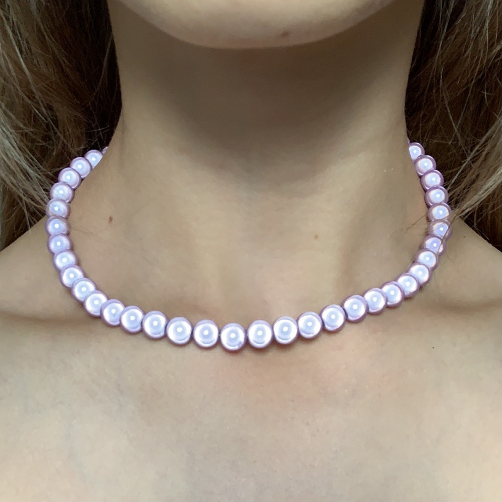 purple glow necklace / choker